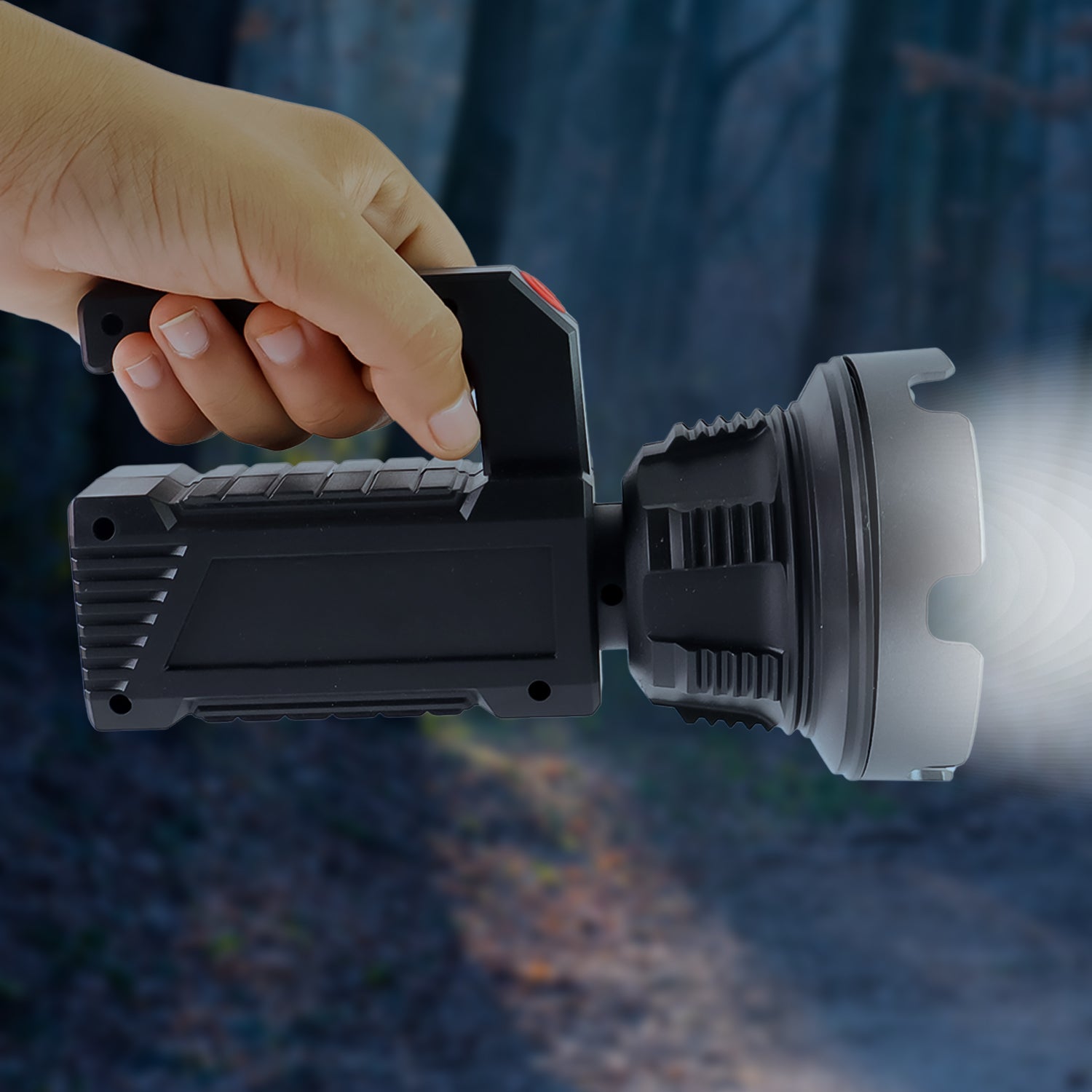 Rechargeable LED Handheld Torch with COB Floodlight Rechargeable LED Handheld Torch with COB Floodlight